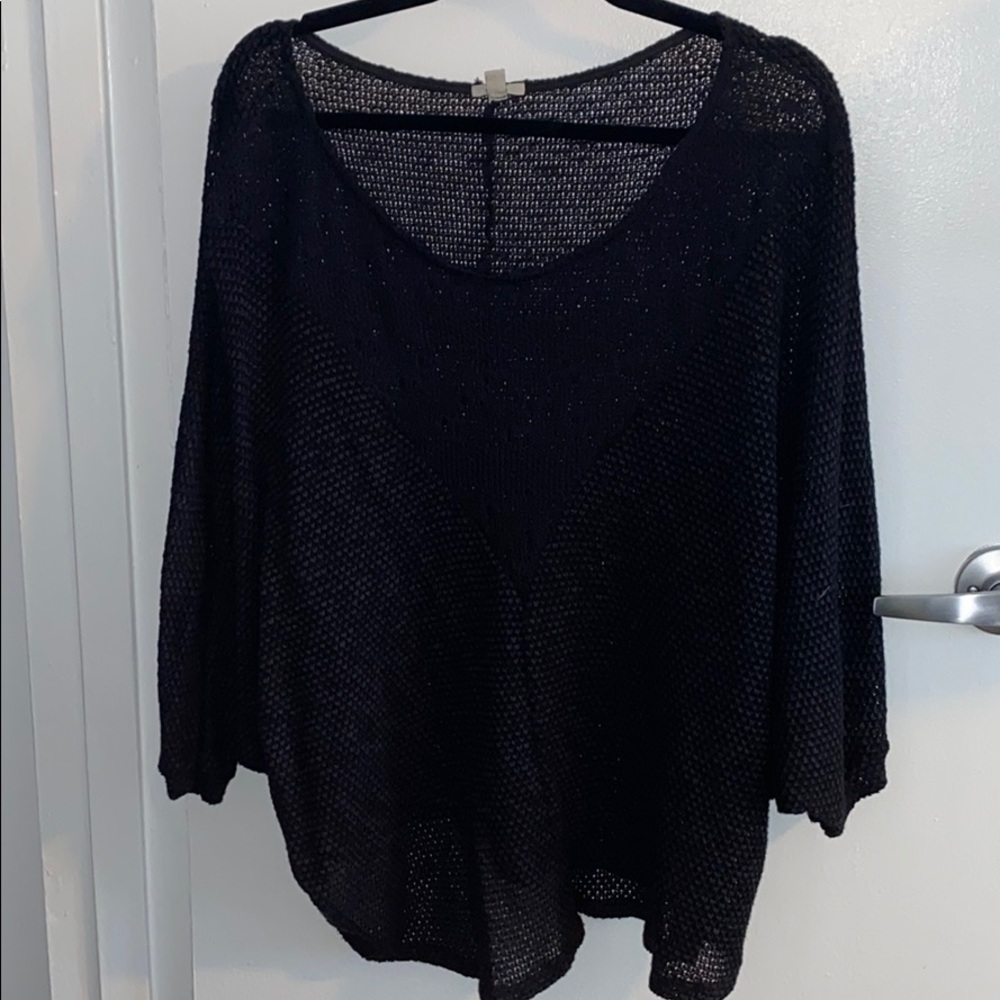 Black sheer sweater